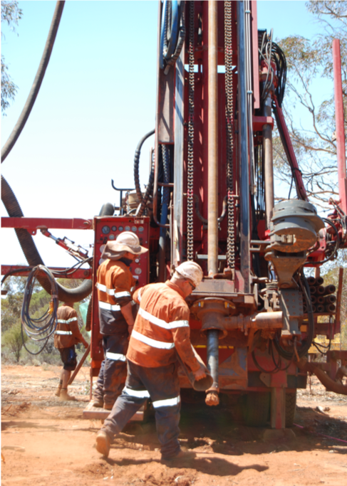 First RC drill hole at the MKO Anthill Project  Kalgoorlie, Western Australia